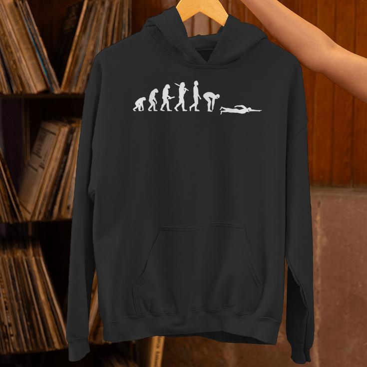 Swimming Evolution For Swimmers Unisex Hoodie Swimming Evolution For Swimmers Unisex Hoodie