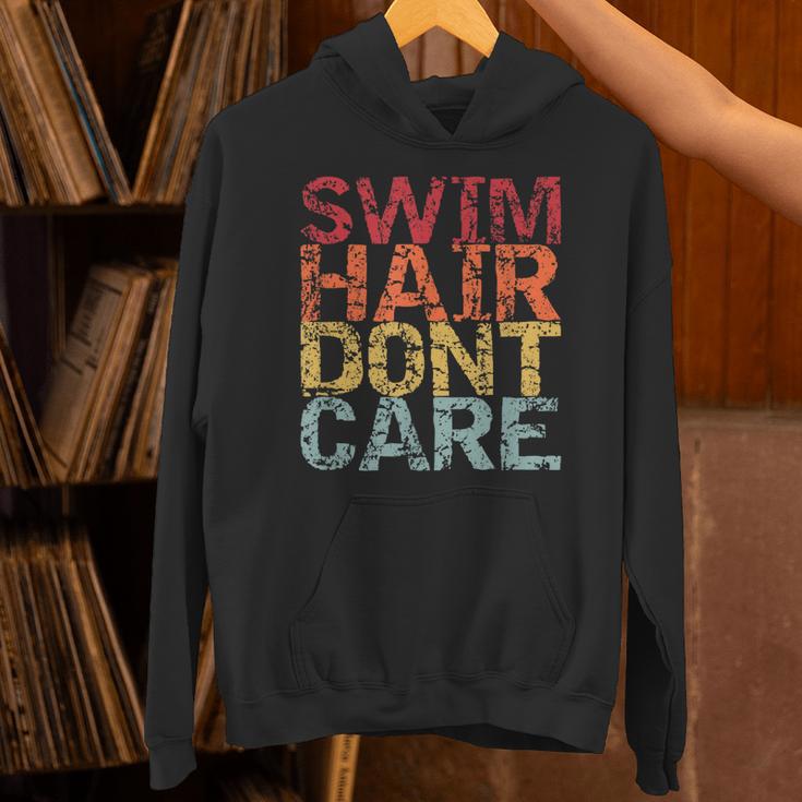 Swimming Pool Diving Sport Swimmer Swim Hair Dont Care Unisex Hoodie