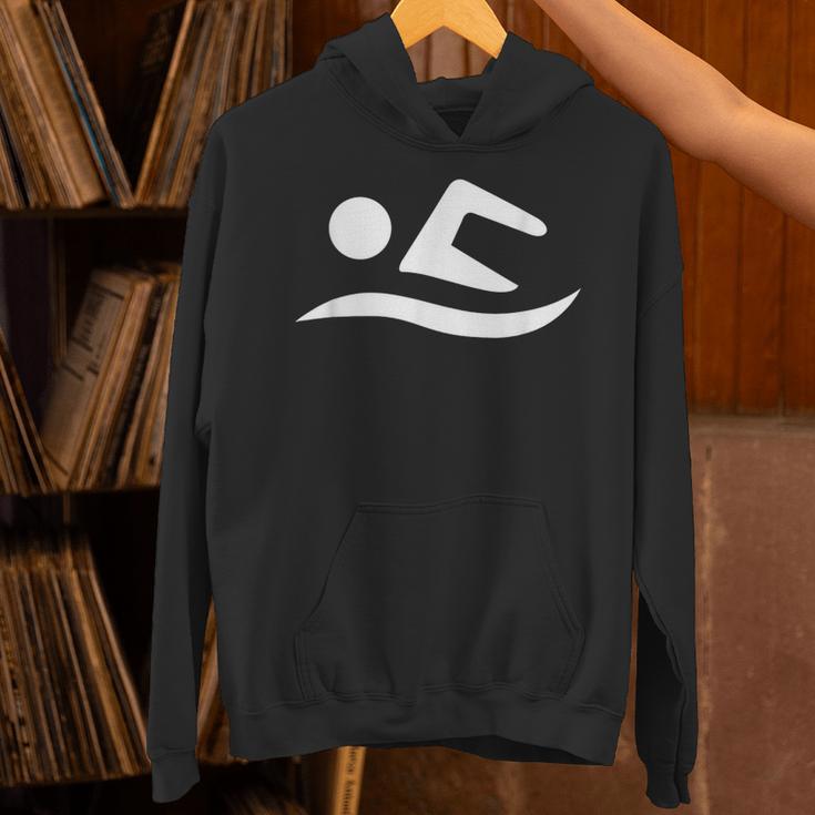 Swimming Silhouette Logo Unisex Hoodie Swimming Silhouette Logo Unisex Hoodie