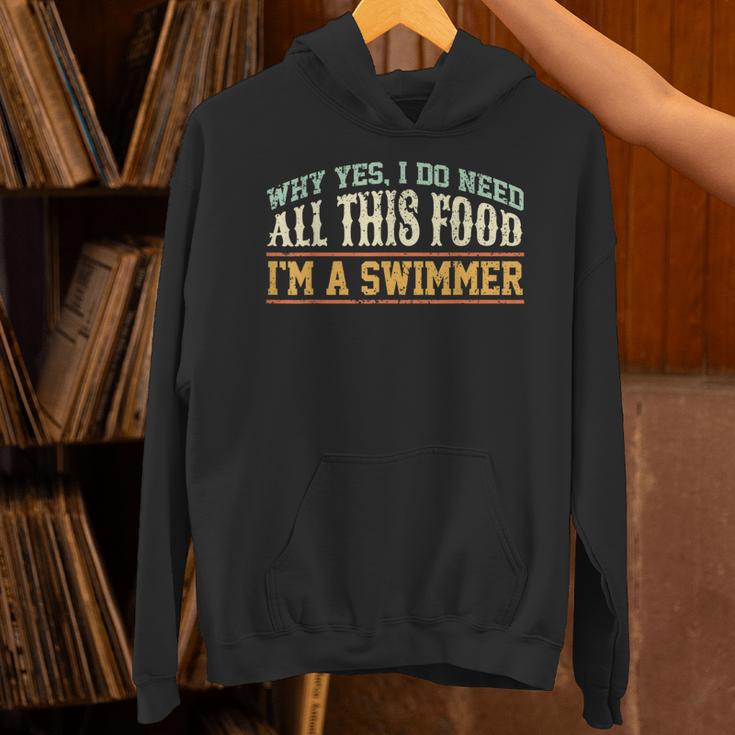 Swimming Swimmer Eating Swim Unisex Hoodie