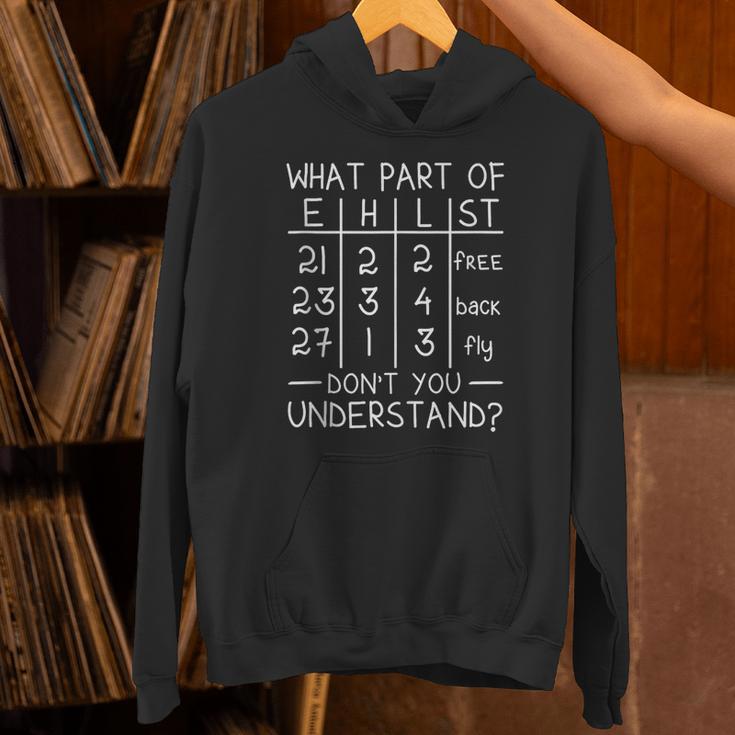 Swimming Swimmer What Part Don't You Understand Swim Team Unisex Hoodie Swimming Swimmer What Part Don't You Understand Swim Team Unisex Hoodie