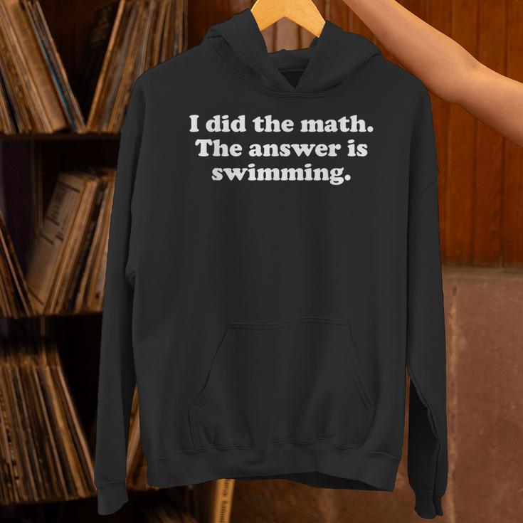 Swimming Or Swimmer Swim Coach Men Women Girls Boys Unisex Hoodie