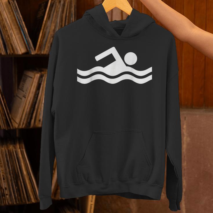 Swimming Symbol Unisex Hoodie Swimming Symbol Unisex Hoodie