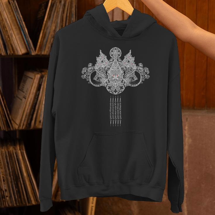 Thai Sak Yant Tattoo Muay Thai Art Unisex Hoodie Thai Sak Yant Tattoo Muay Thai Art Unisex Hoodie