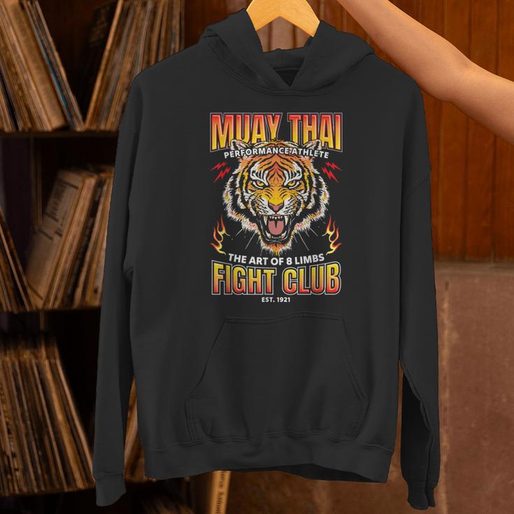 Vintage Muay Thai Twin Tiger Art Of 8 Limbs Unisex Hoodie
