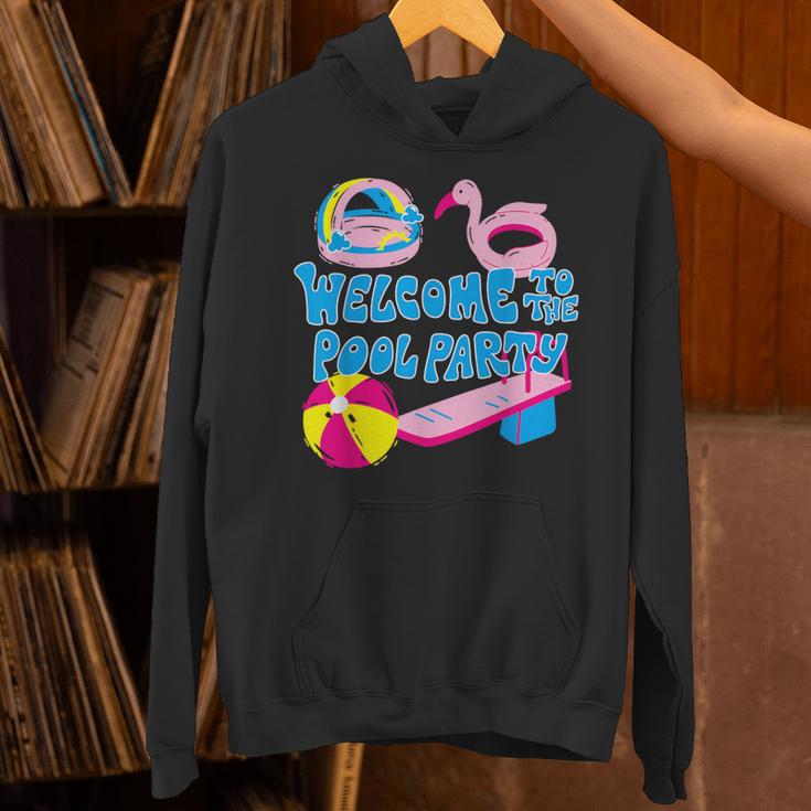 Welcome To The Pool Party Birthday Summer Family Swimming Unisex Hoodie