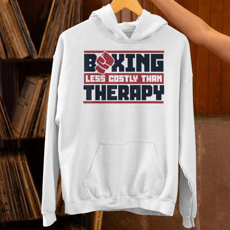 Boxing Less Costly Than Therapy Muay Thai Boxing Unisex Hoodie Boxing Less Costly Than Therapy Muay Thai Boxing Unisex Hoodie