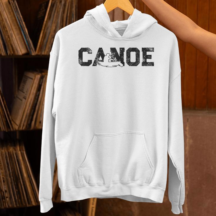 Canoe Canoeing Vintage Canoe Raglan Baseball Tee Unisex Hoodie