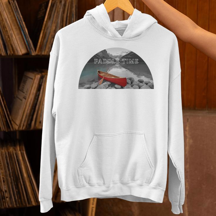 Canoe Lover Time To Paddle Raglan Baseball Tee Unisex Hoodie