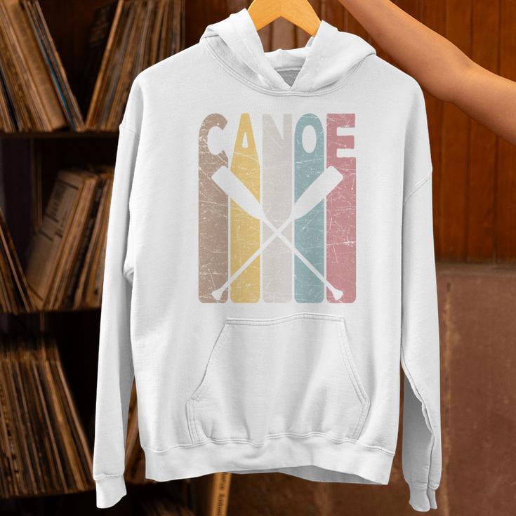 Canoe Vintage Canoeing Retro Canoe Paddling Unisex Hoodie