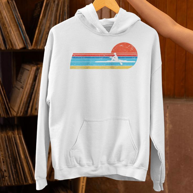 Canoes-Rowing Canoe-Rower Canoeing-Canoeist Vintage Canoes Raglan Baseball Tee Unisex Hoodie