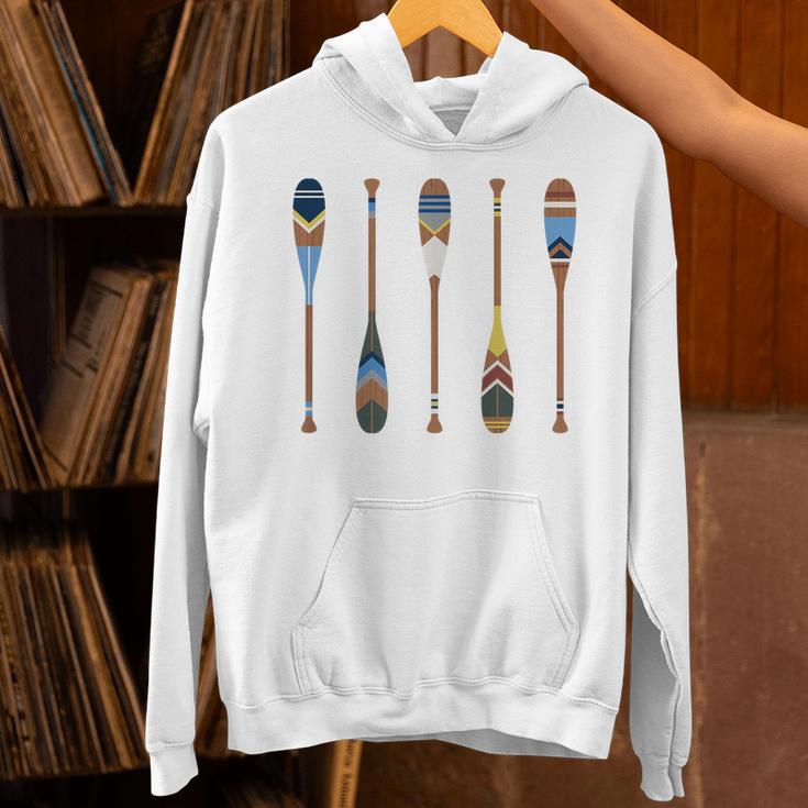 Colorful Painted Oars Paddle Nautical CanoeShirt Unisex Hoodie Colorful Painted Oars Paddle Nautical CanoeShirt Unisex Hoodie