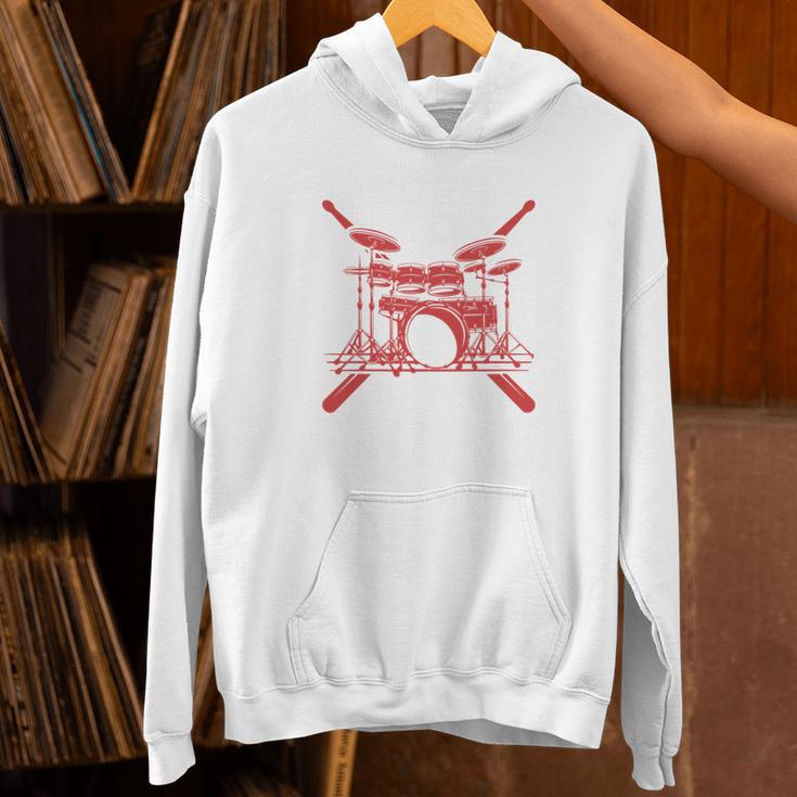 Drum Kit Percussion For Drummer Percussionist Musician Unisex Hoodie Drum Kit Percussion For Drummer Percussionist Musician Unisex Hoodie