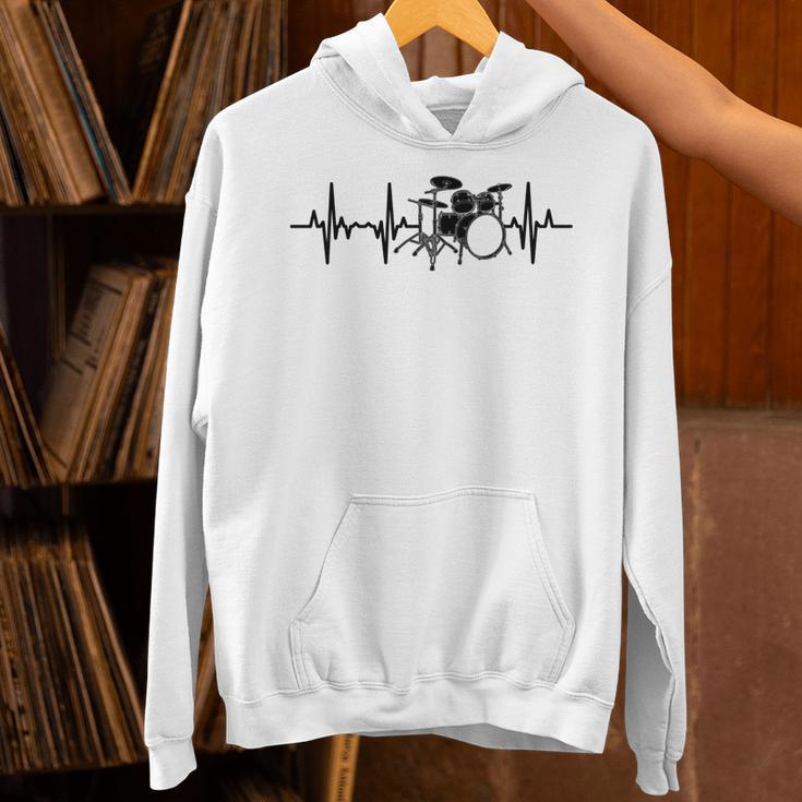 Drum Kit Pulse Line Rock Artist Drum Set Comfort Colors Adult Sweatshirt Unisex Hoodie Drum Kit Pulse Line Rock Artist Drum Set Comfort Colors Adult Sweatshirt Unisex Hoodie