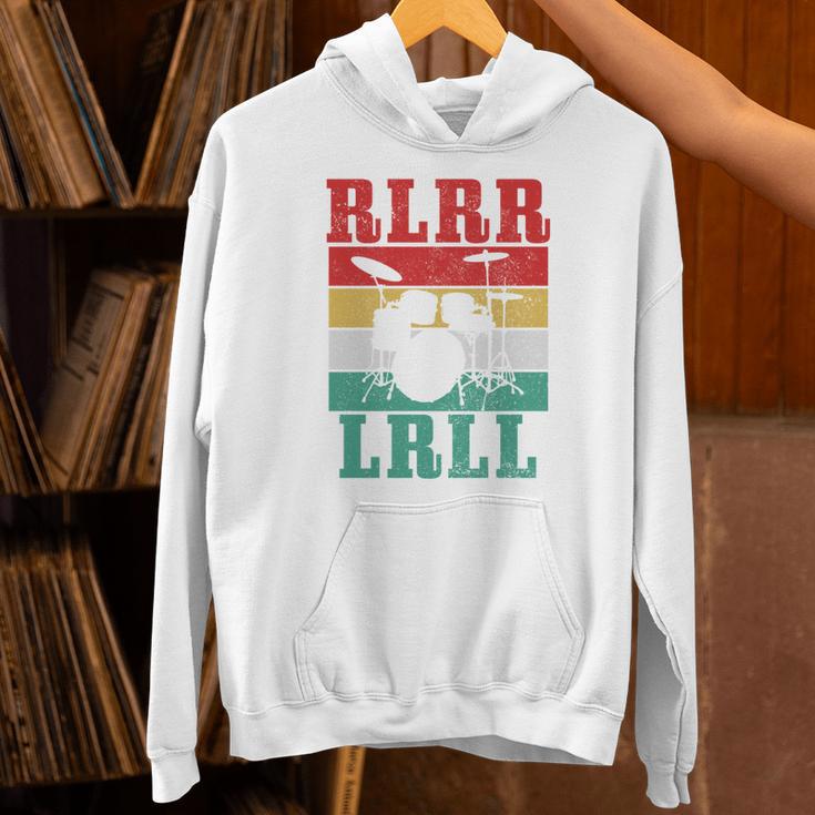 Drummer RLRR LRLL Vintage Drum Kit Sweatshirt Unisex Hoodie