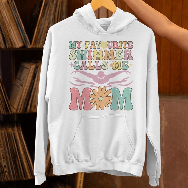 Favourite Swimmer Calls Me Mom Swimming Mom Female Swimmer Unisex Hoodie