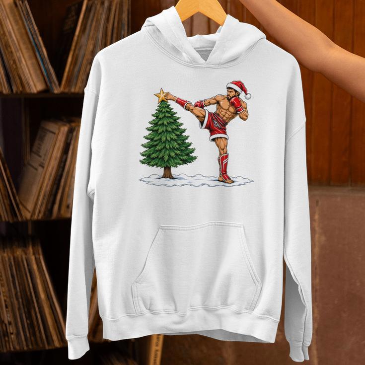 Festive Muay Thai Santa Christmas Unisex Hoodie Festive Muay Thai Santa Christmas Unisex Hoodie