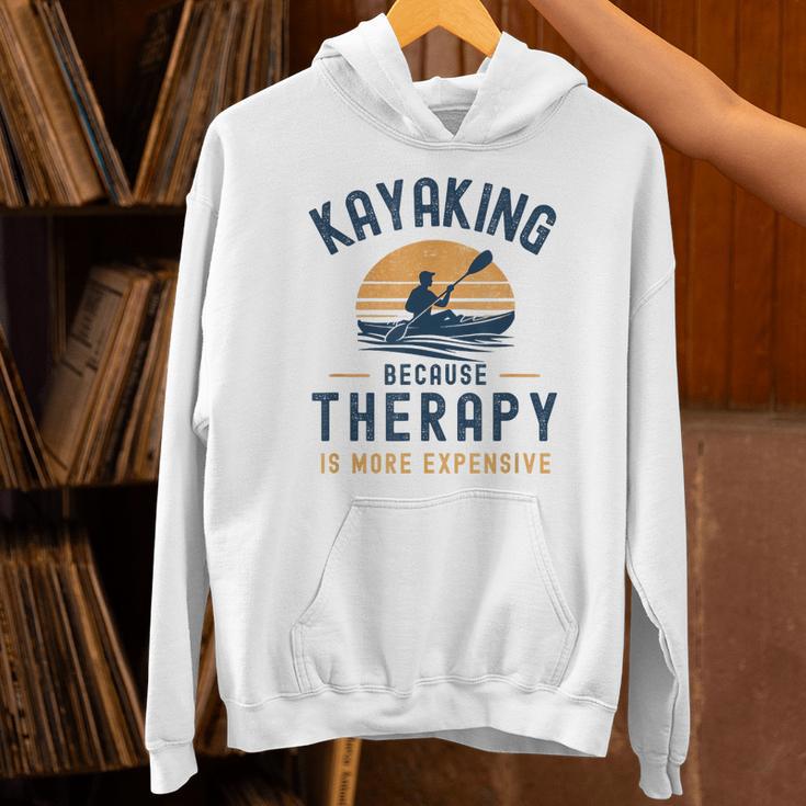 Kayaking Therapy Kayaker Canoe Paddle Lake River Unisex Hoodie Kayaking Therapy Kayaker Canoe Paddle Lake River Unisex Hoodie