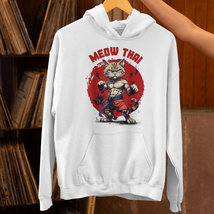 Meow Thai Funny Muay Thai And Cats Lover Unisex Hoodie Meow Thai Funny Muay Thai And Cats Lover Unisex Hoodie