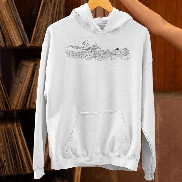 Minimalist Canoeing Water River Canoe Unisex Hoodie Minimalist Canoeing Water River Canoe Unisex Hoodie