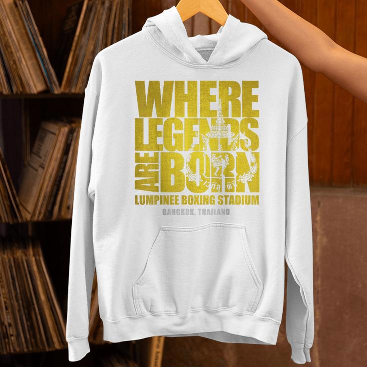 Muay Thai Lumpinee Boxing Stadium Where Legend Born Unisex Hoodie