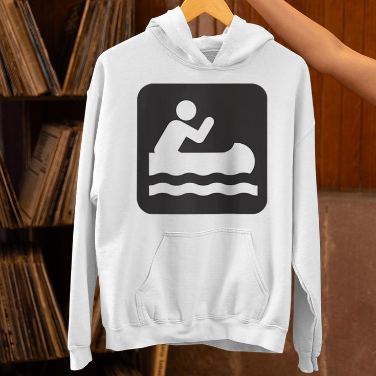 Outdoors Water Sports Canoe Canoeist Raglan Baseball Tee Unisex Hoodie