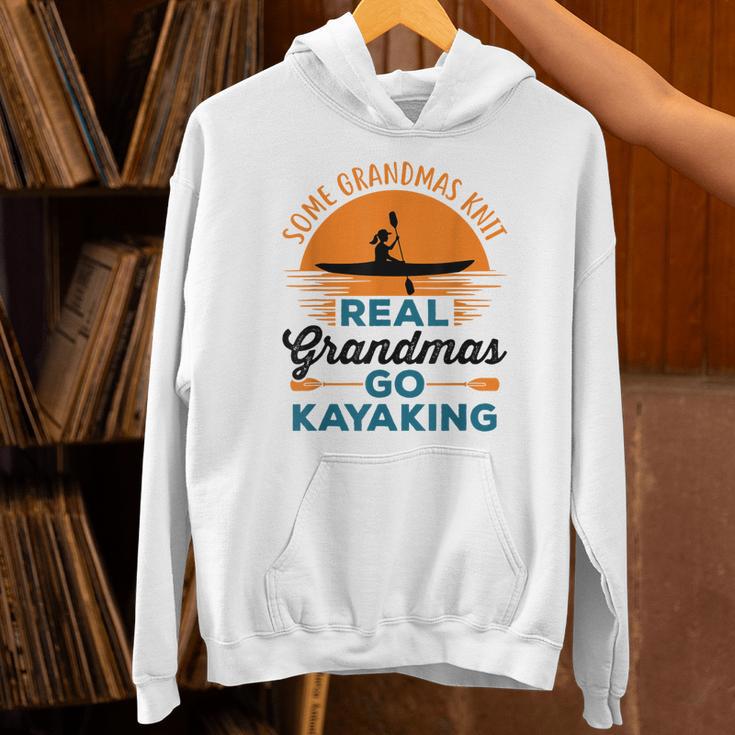 Real Grandmas Go Kayaking Yak Kayak Women Canoe Kayaker Unisex Hoodie