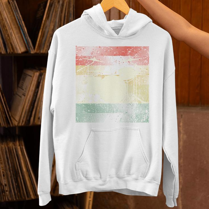 Retro Drummer Drum Set Drum Kit Drumming Sweatshirt Unisex Hoodie Retro Drummer Drum Set Drum Kit Drumming Sweatshirt Unisex Hoodie