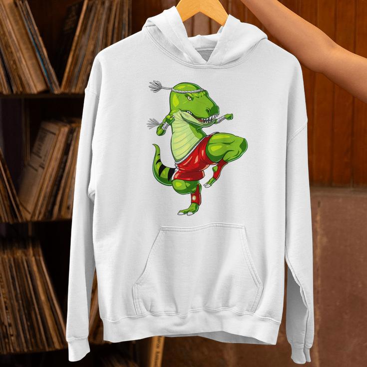 T-Rex Dinosaur Muay Thai Boxing Karate Martial Arts Kung Fu Unisex Hoodie