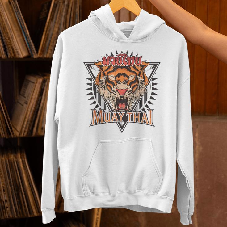 Tigar Muay Thai MMA Vintage Kickboxing Training Unisex Hoodie