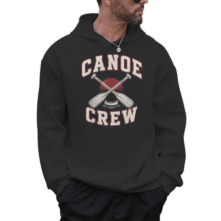Canoe Crew Paddling Team Retro Graphic Men Hoodie