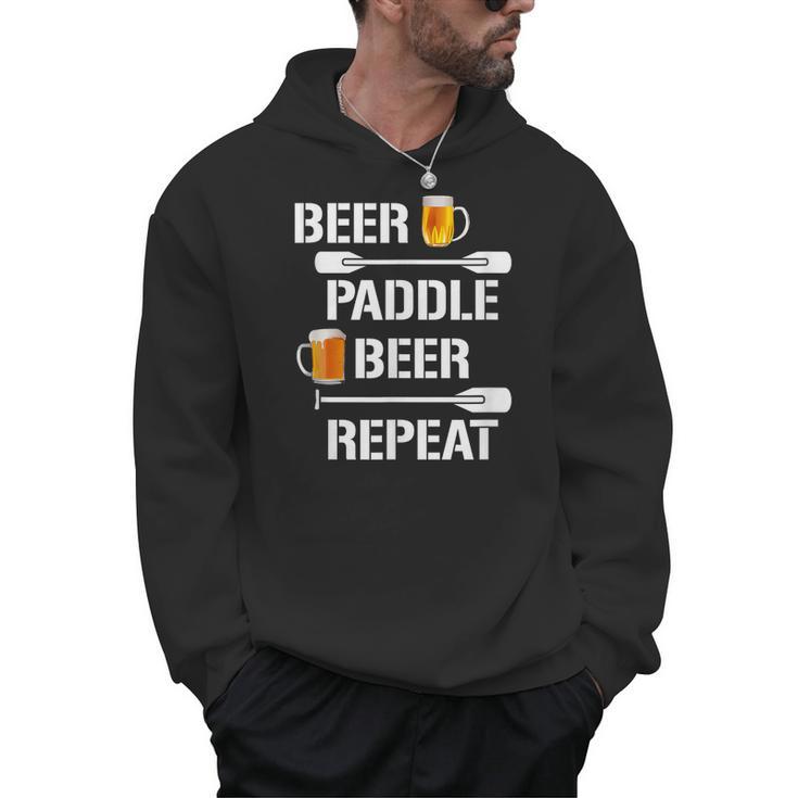 Canoe Kayak Tees Beer Paddle Repeat T-Shirt Men Hoodie