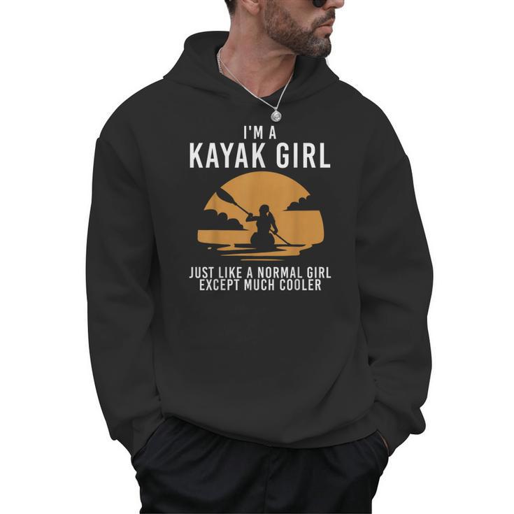 Cool Kayak For Women Girls Kayaker Canoe Kayaking Paddle Oar Men Hoodie