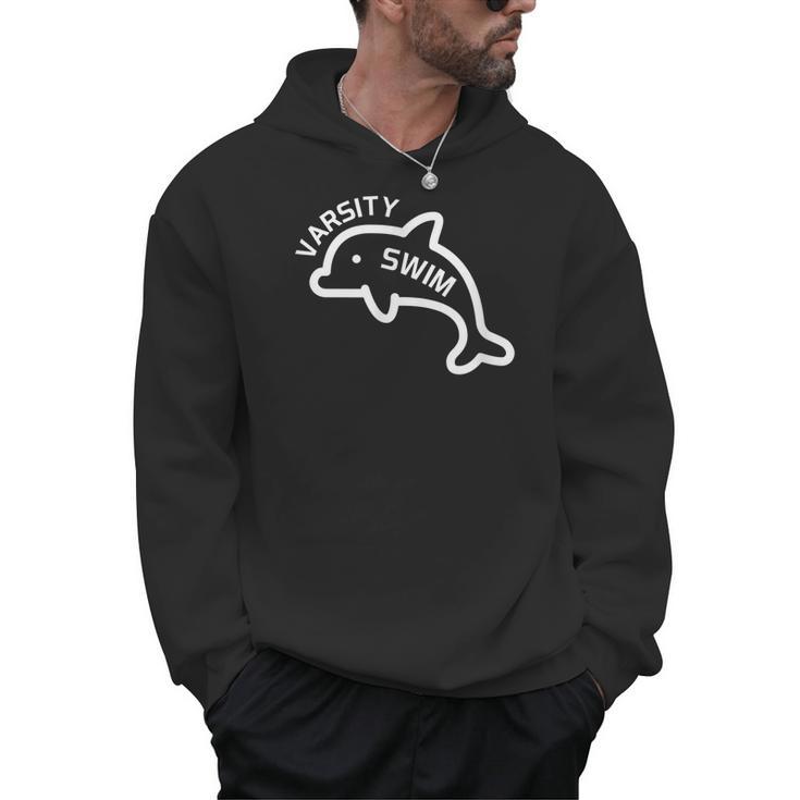 Dolphin Dolfin Varsity Swim Swim Team Swim Club Swimming Men Hoodie