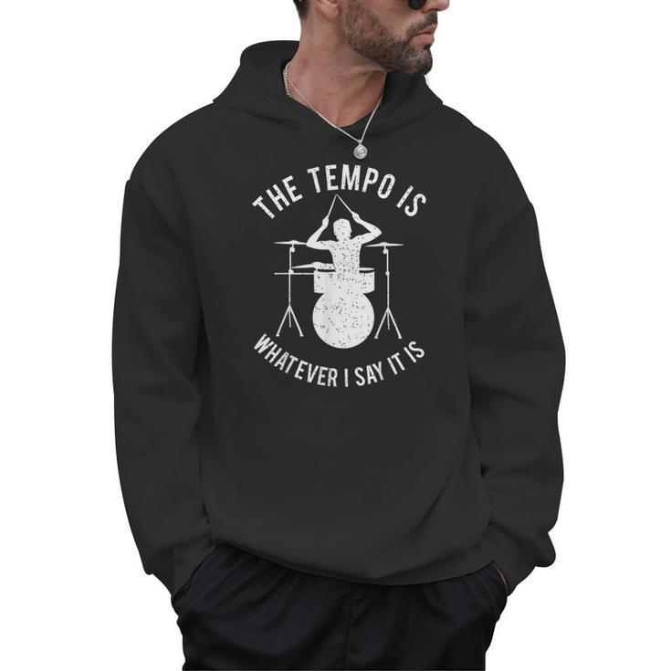 Drum Kit Graphic For a Drummer With Percussion Instruments Men Hoodie