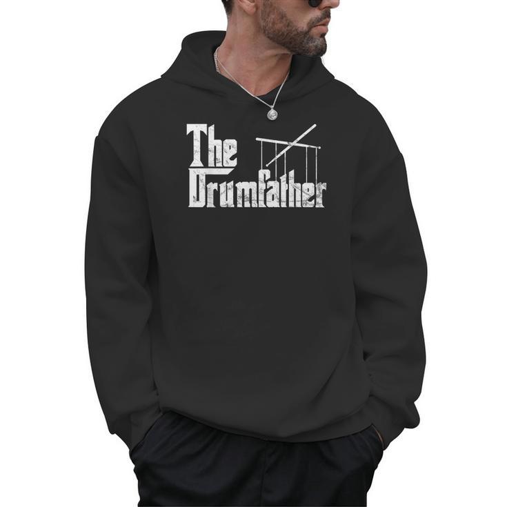 Drummer Humor The Drumfather Drum Kit Men Hoodie
