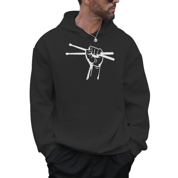 Drumsticks Hand Drum Kit Drummer Men Hoodie