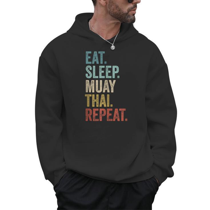 Eat Sleep Muay Thai Repeat Thai Boxing Men Hoodie