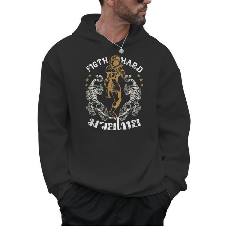 Fight Hard Traditional Fighter Muay Thai Men Hoodie