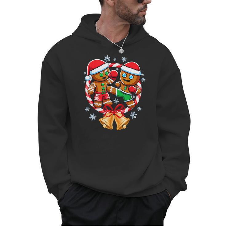 Gingerbread Cookies Christmas Fighting Muay Thai Men Hoodie