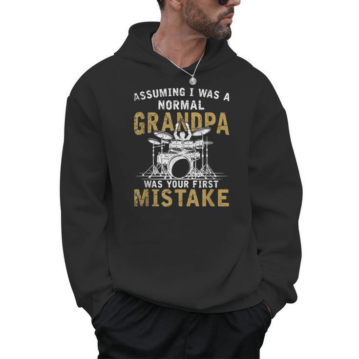 Grandpa Drummer Father's Day Drum Kit Men Hoodie