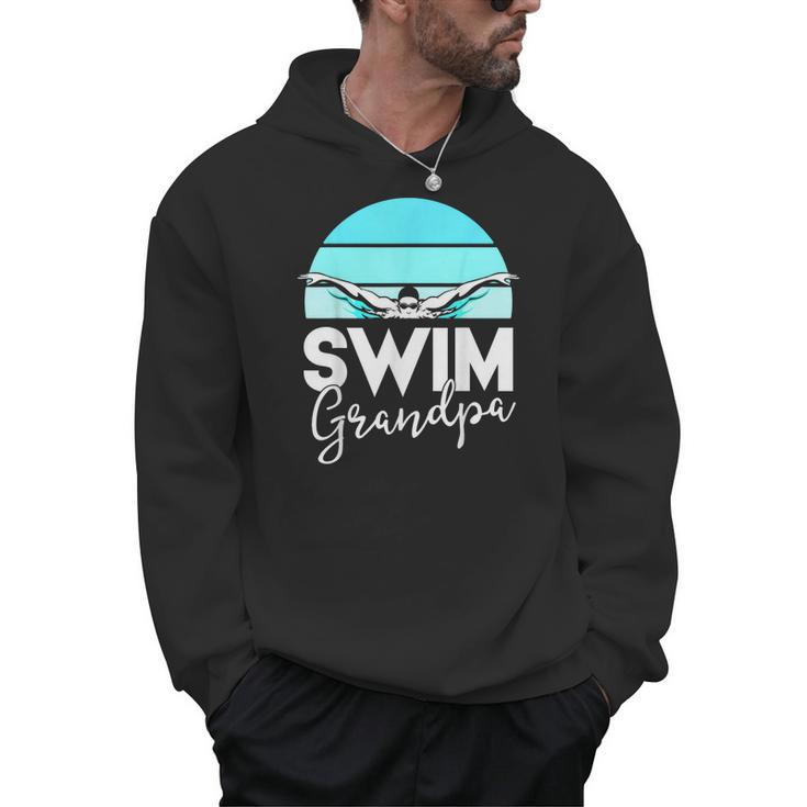 Grandpa Papa Swimming Meet Swimmer Swim Team Shirt Men Hoodie
