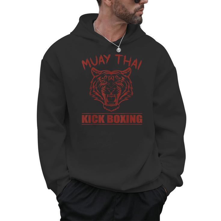 Great Muay Thai Tiger Kickboxing Martial Artist Men Hoodie