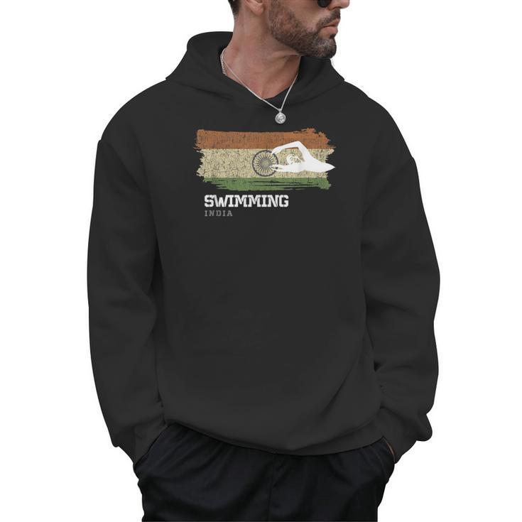 India Swimming Swimmer Water Sports Swimming Men Hoodie