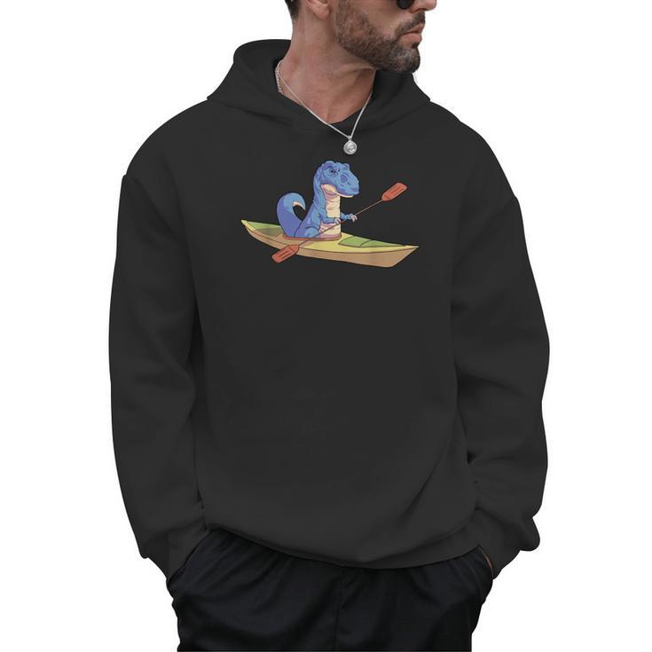 Kayak T Rex Dinosaur Canoe Shirt Kayak For Children Men Hoodie