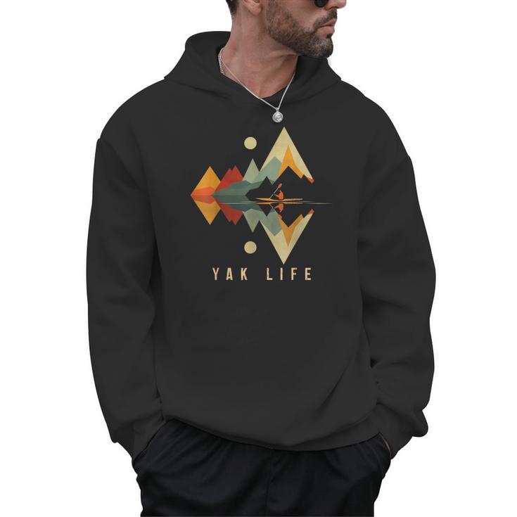 Kayak Vintage Retro Mountains Canoe Kayak Kayak Kayak Men Hoodie