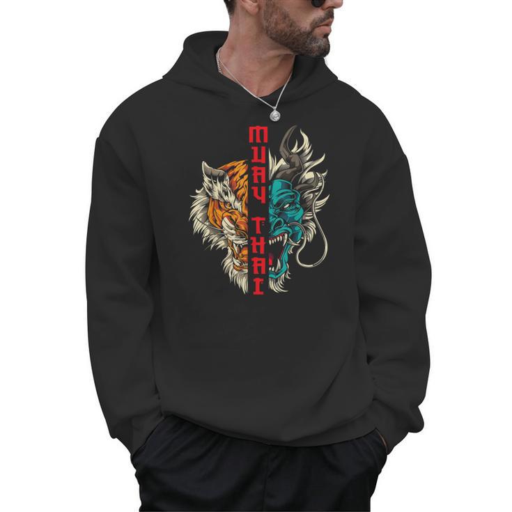 Muay Thai Thai Boxing Dragon Tiger Men Hoodie