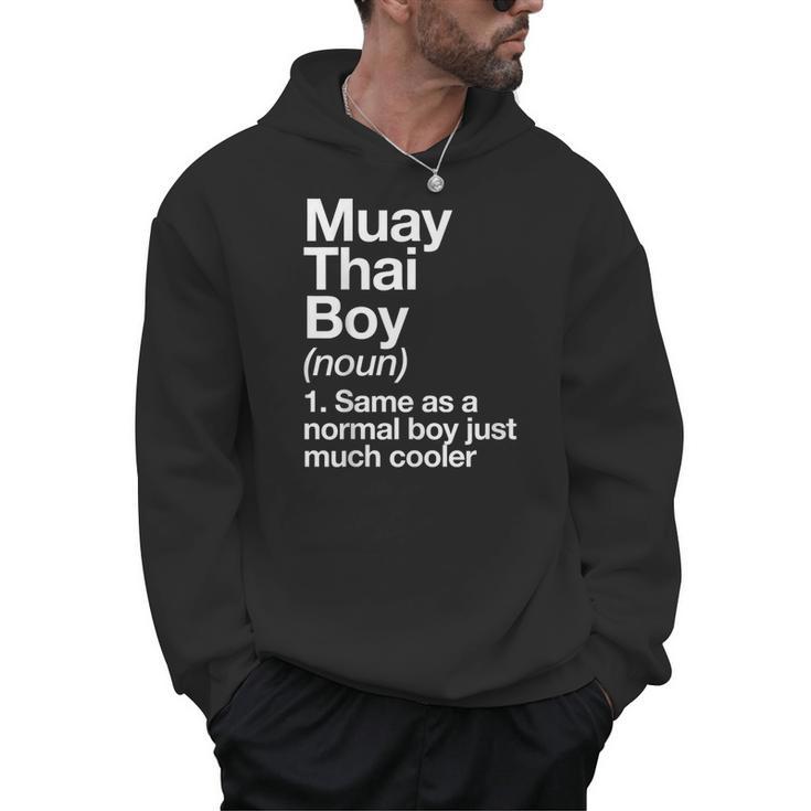 Muay Thai Boy Definition Martial Arts Sports Men Hoodie