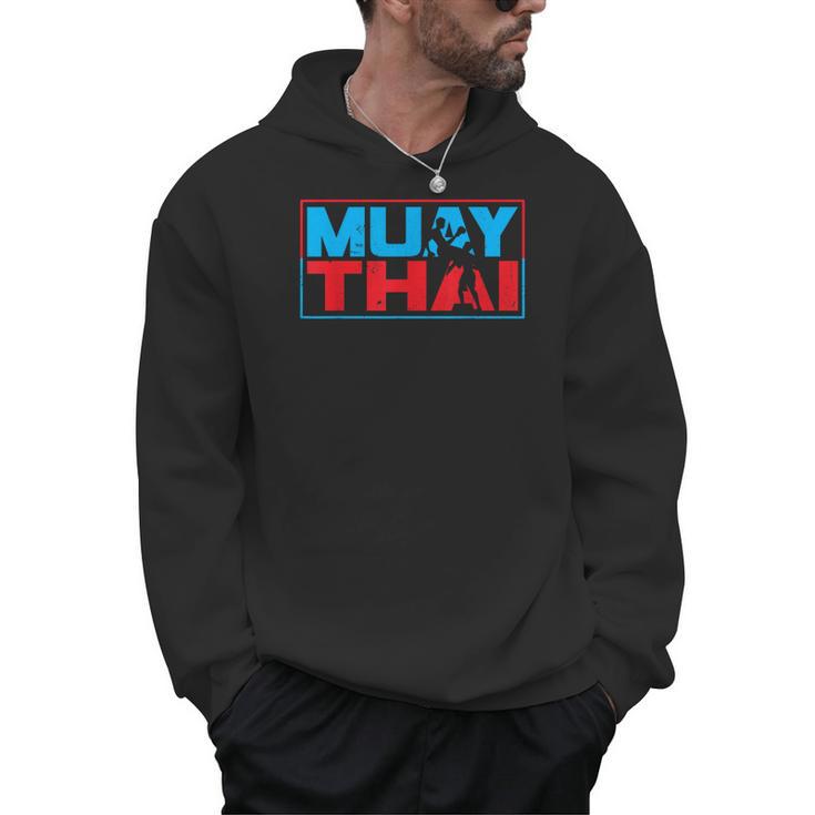 Muay Thai Fighter Boxing Martial Arts Hobby Men Hoodie