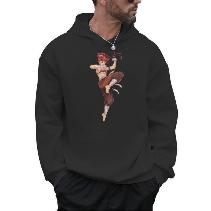 Muay Thai Girl Anime Japan Thaiboxer Kickboxing Muay Thai Men Hoodie